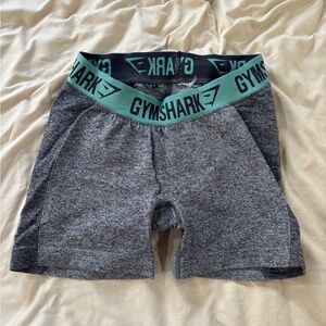 Gymshark Gray and Teal Performance Shorts